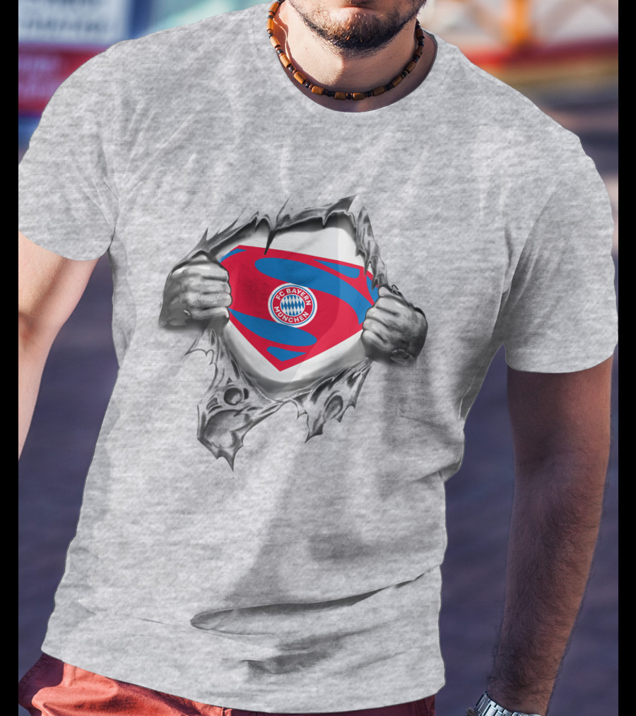 FC Bayern Munich Superman Logo Concept T-Shirt