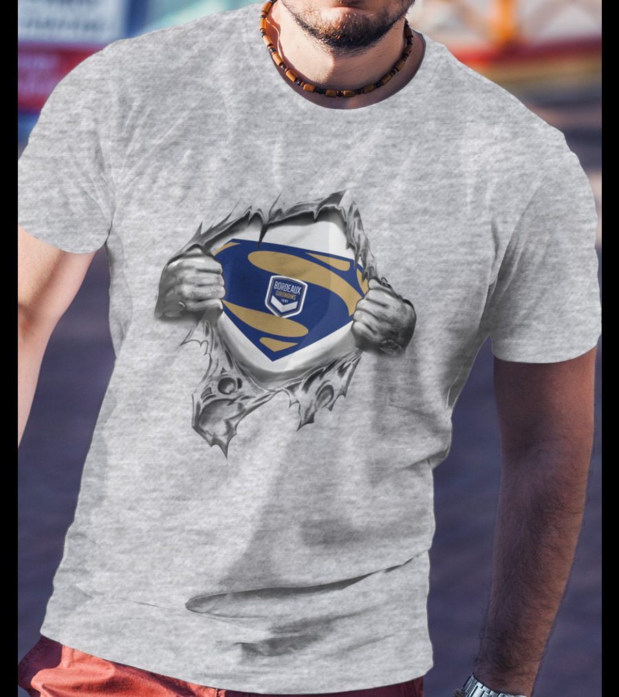 Bordeaux Girondins Superman Shield T-Shirt
