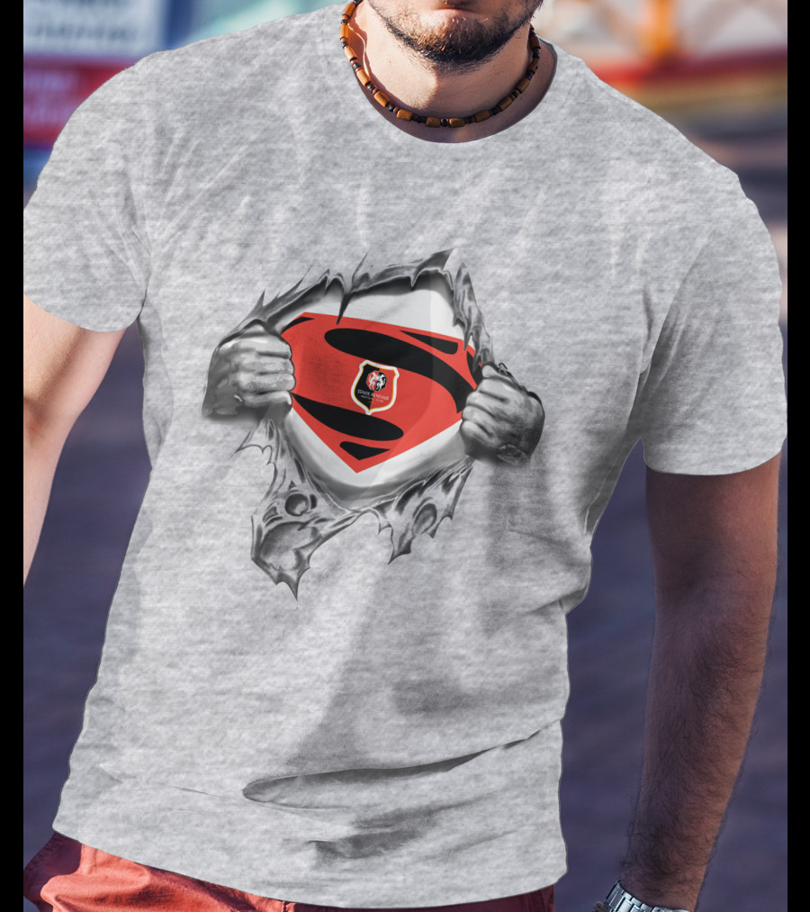 Stade Rennais Superman Logo Emblem T-Shirt