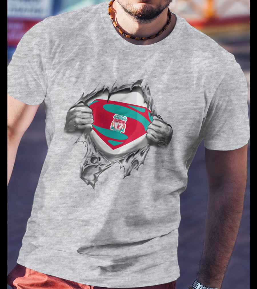 Liverpool Super Logo Tear Reveal T-Shirt