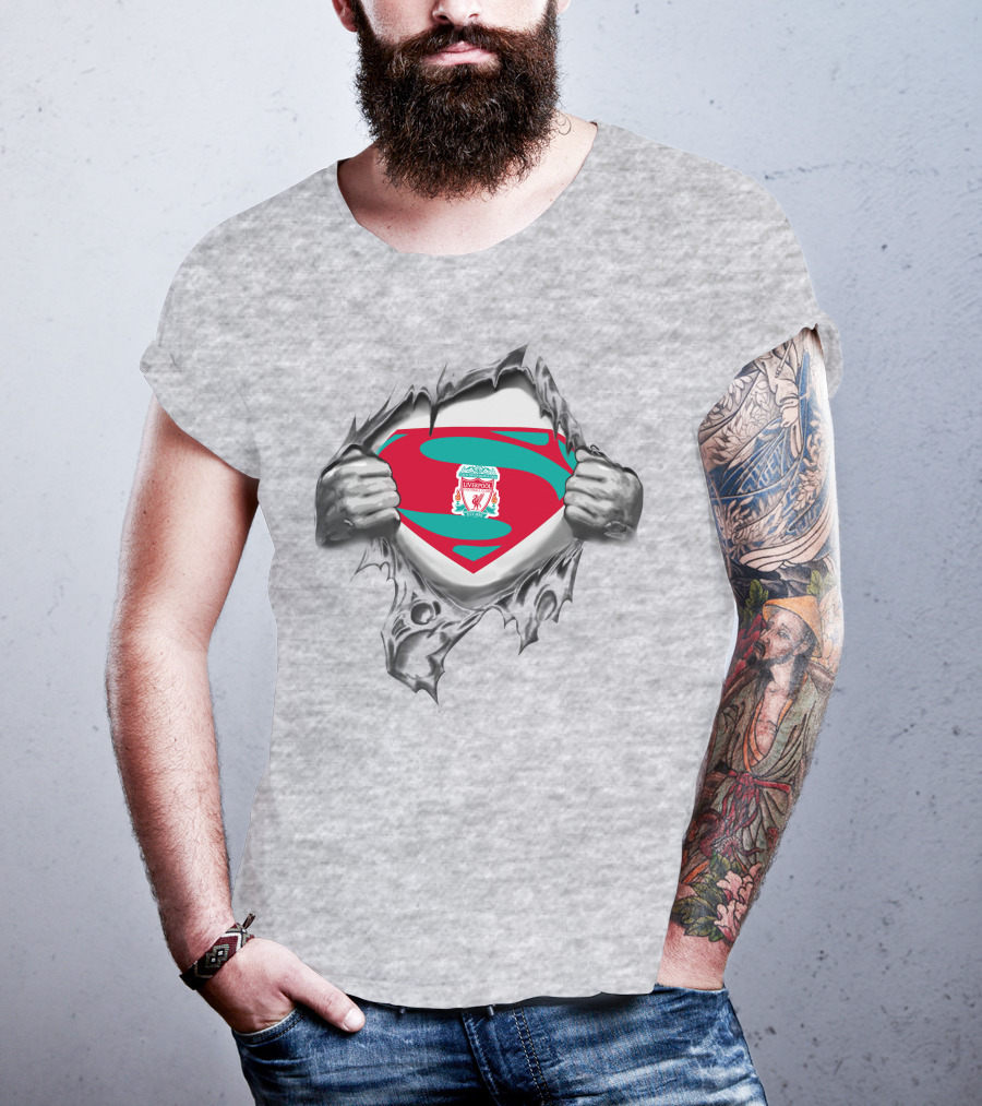 Liverpool Super Logo Tear Reveal T-Shirt