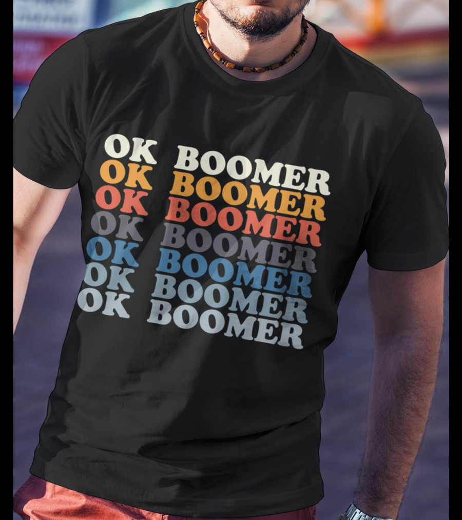 OK Boomer For Teenagers Millennials Gen Z Funny Meme OK Boomer Retro T-Shirt