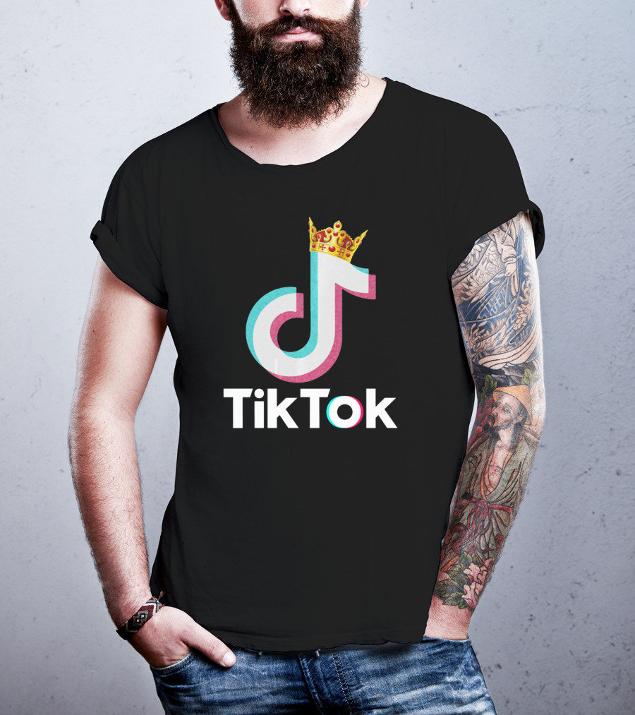 Funny TikTok Dancing Musician DJ Love With Crown T-Shirt