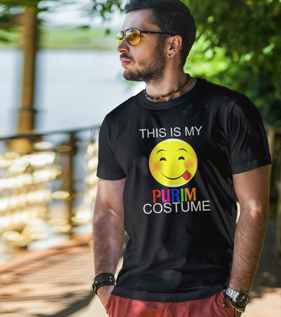 THIS IS MY PURIM COSTUME Smiley Face T-Shirt