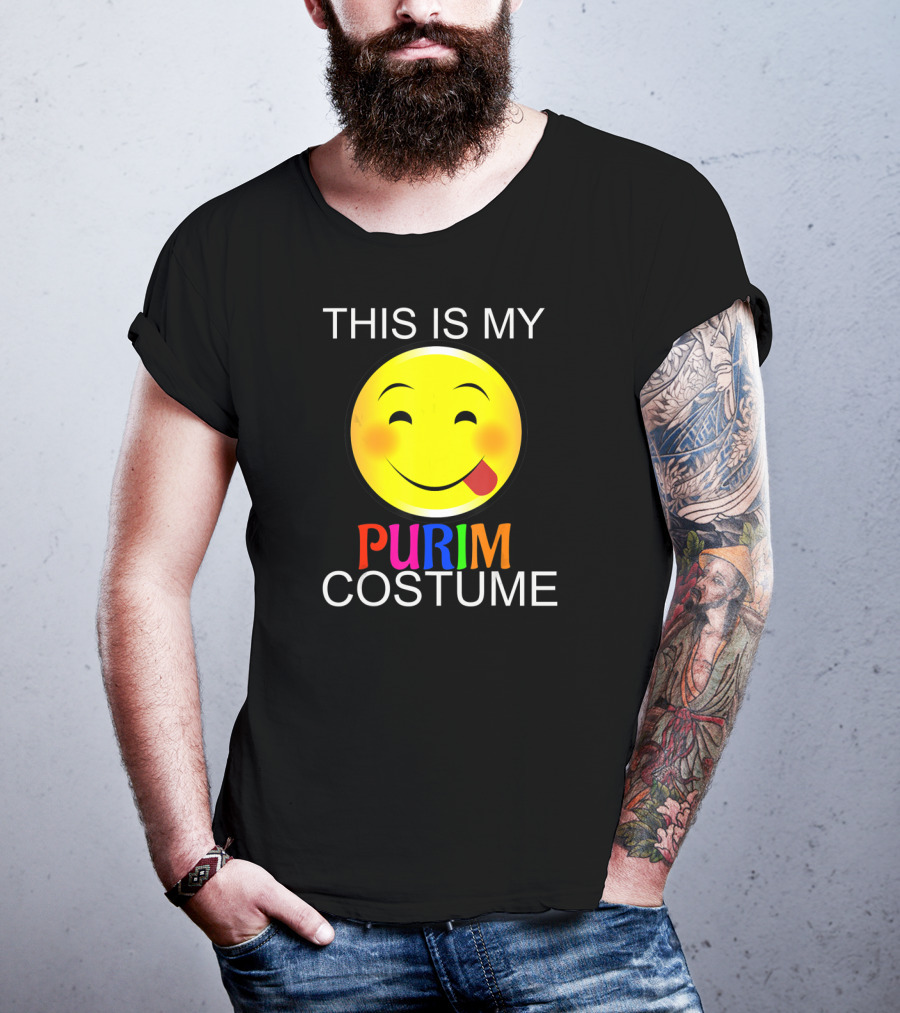 THIS IS MY PURIM COSTUME Smiley Face T-Shirt