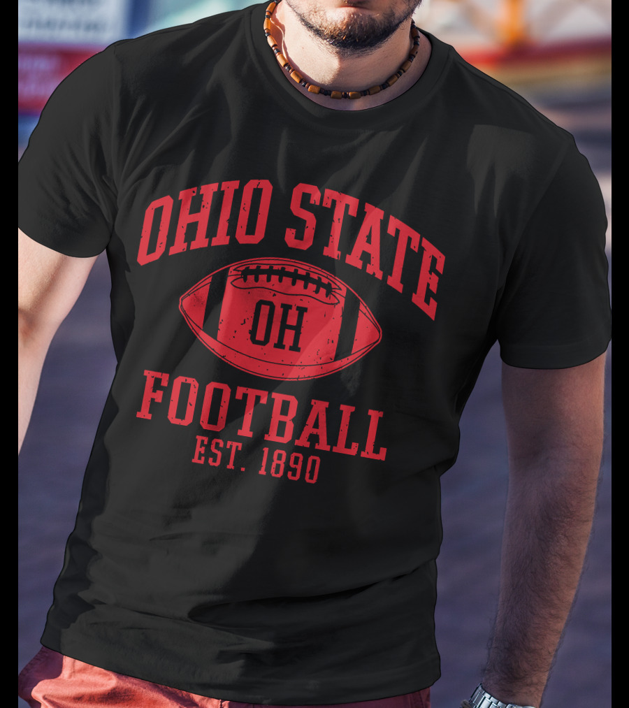 Ohio State Football OH Est. 1890 Vintage Varsity T-Shirt