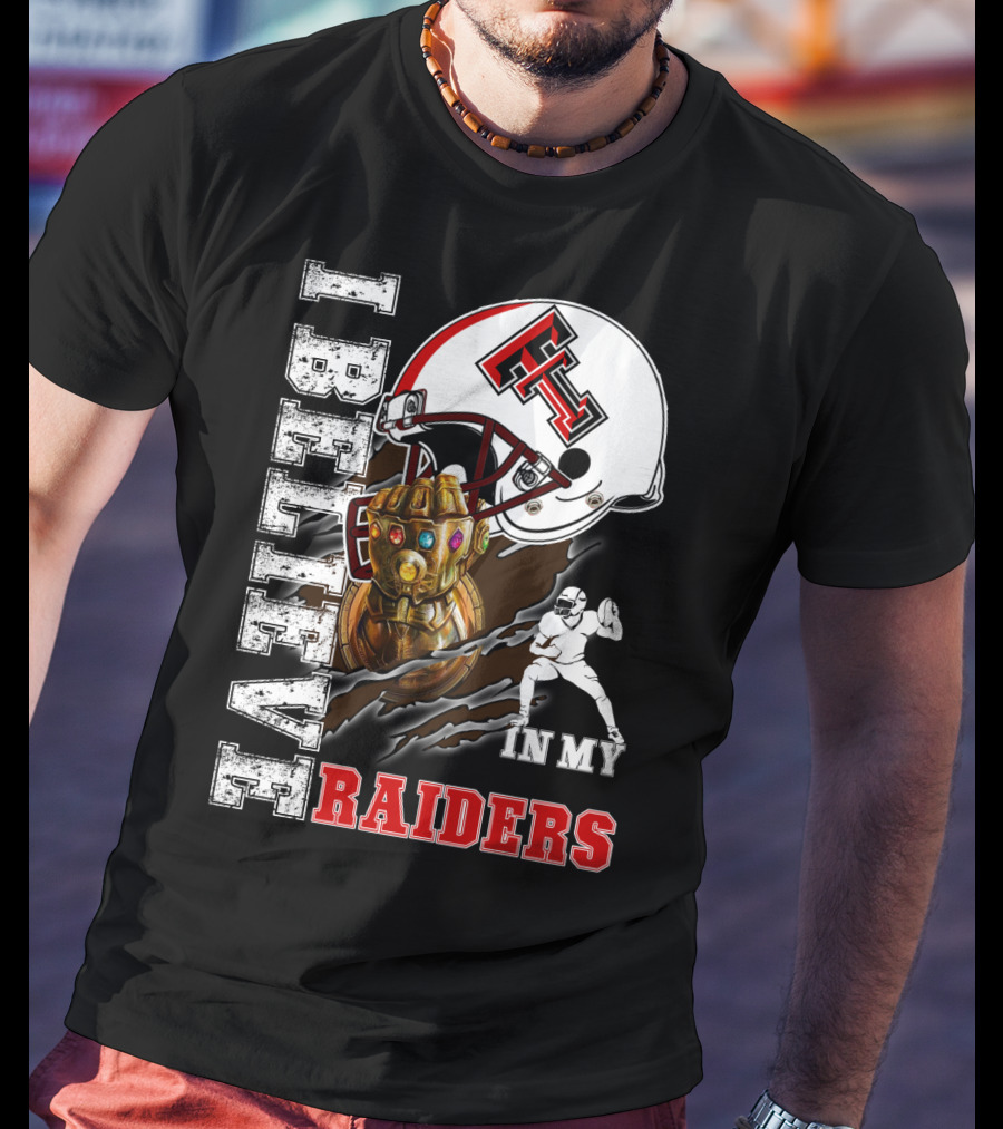 I Believe In My Raiders Infinity Gauntlet Football Helmet T-Shirt