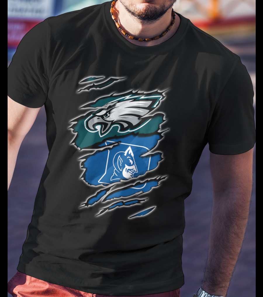Philadelphia Eagles Duke Blue Devils Fan T-Shirt