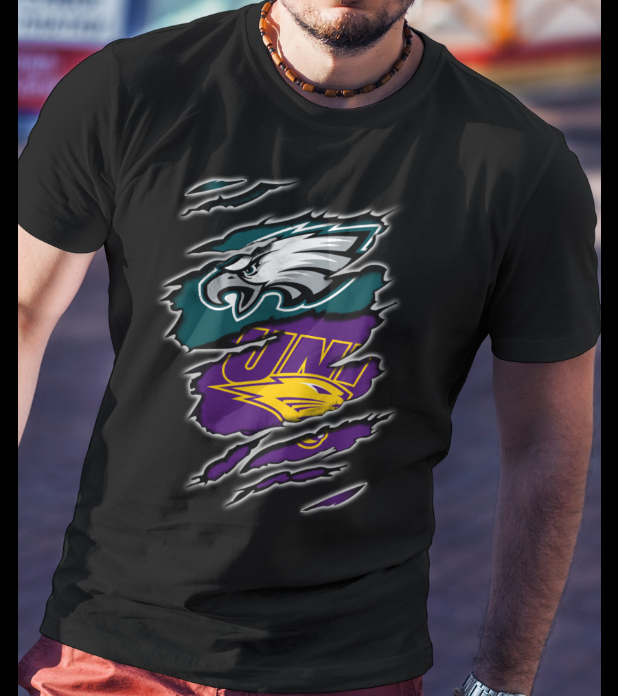 Eagles University UNI Panther Torn Rip T-Shirt
