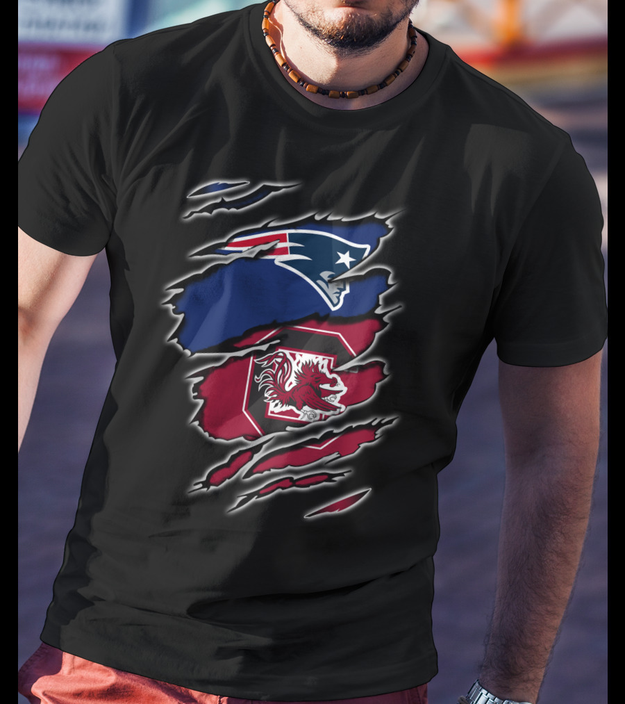 Patriots Gamecocks Logo Mashup T-Shirt