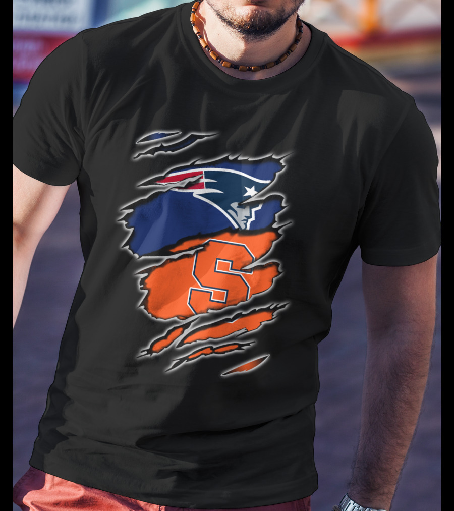 Patriots Syracuse Football Fan Logo Crossover T-Shirt