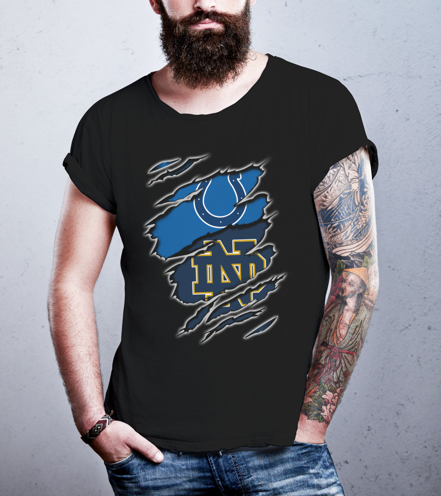 Colts Notre Dame Logo Mashup T-Shirt