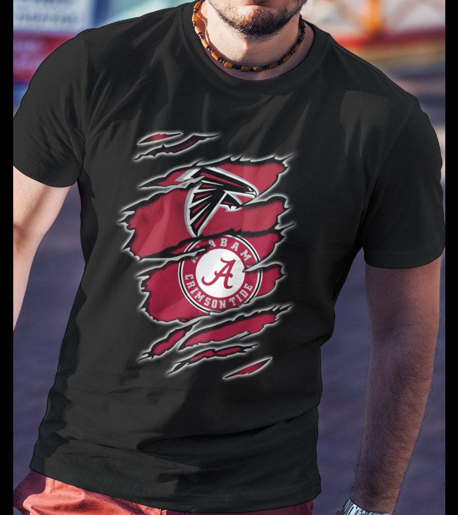 Falcons Alabama Crimson Tide Hybrid T-Shirt