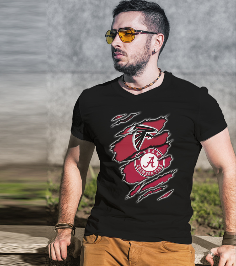 Falcons Alabama Crimson Tide Hybrid T-Shirt