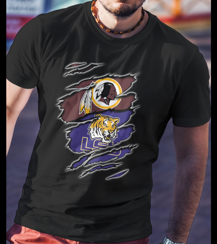 Redskins Logo Lsu Tigers T-Shirt