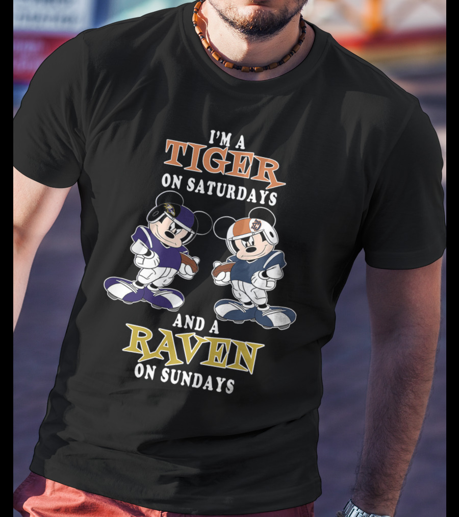 I'm A Tiger On Saturdays And A Raven On Sundays T-Shirt