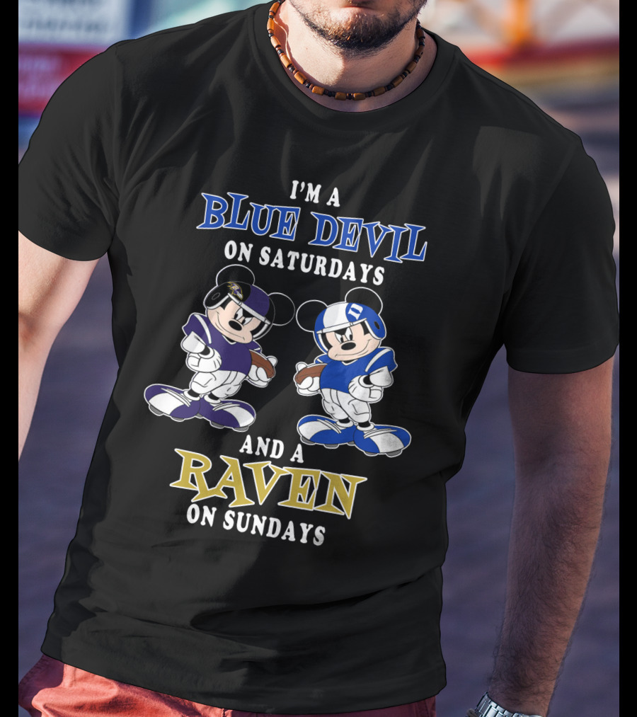 I'm A Blue Devil On Saturdays And A Raven On Sundays T-Shirt