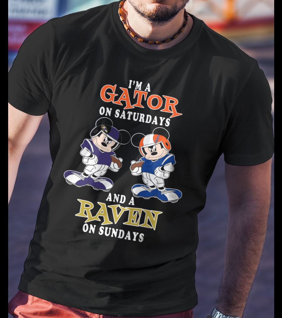 I'm A Gator On Saturdays And A Raven On Sundays T-Shirt