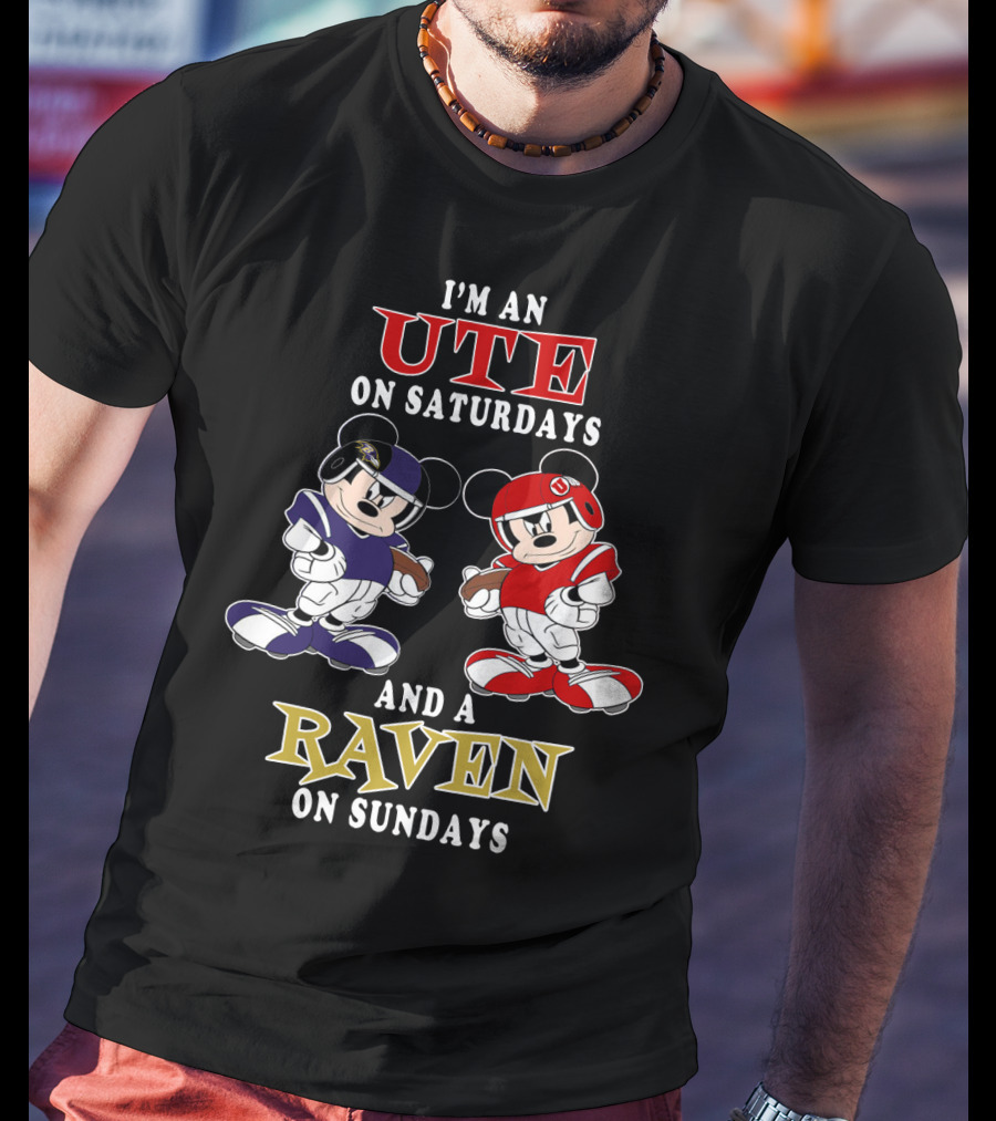 I'm An Ute On Saturdays And A Raven On Sundays T-Shirt