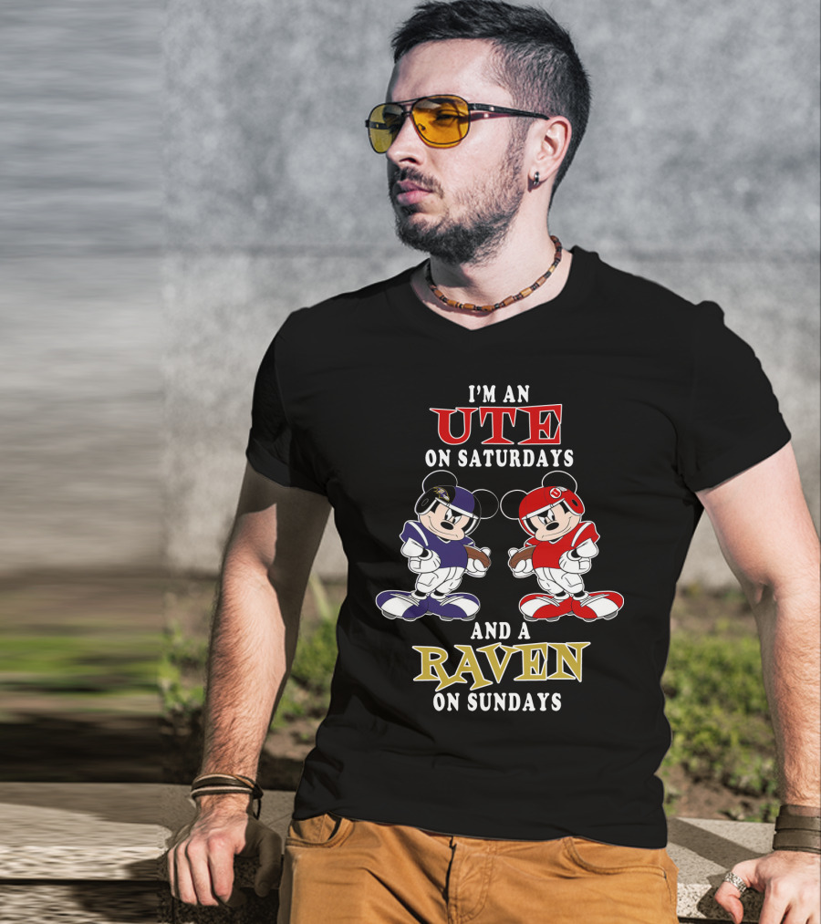 I'm An Ute On Saturdays And A Raven On Sundays T-Shirt