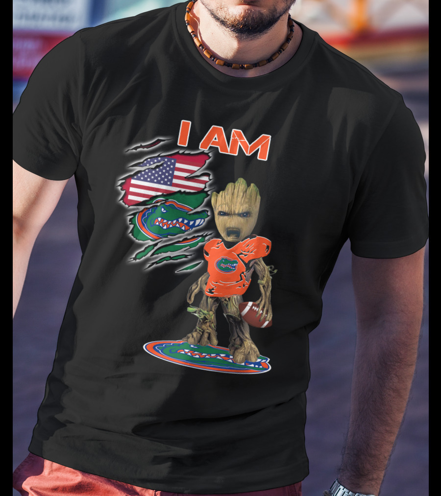 I Am Florida Gators American Football Groot Fan T-Shirt