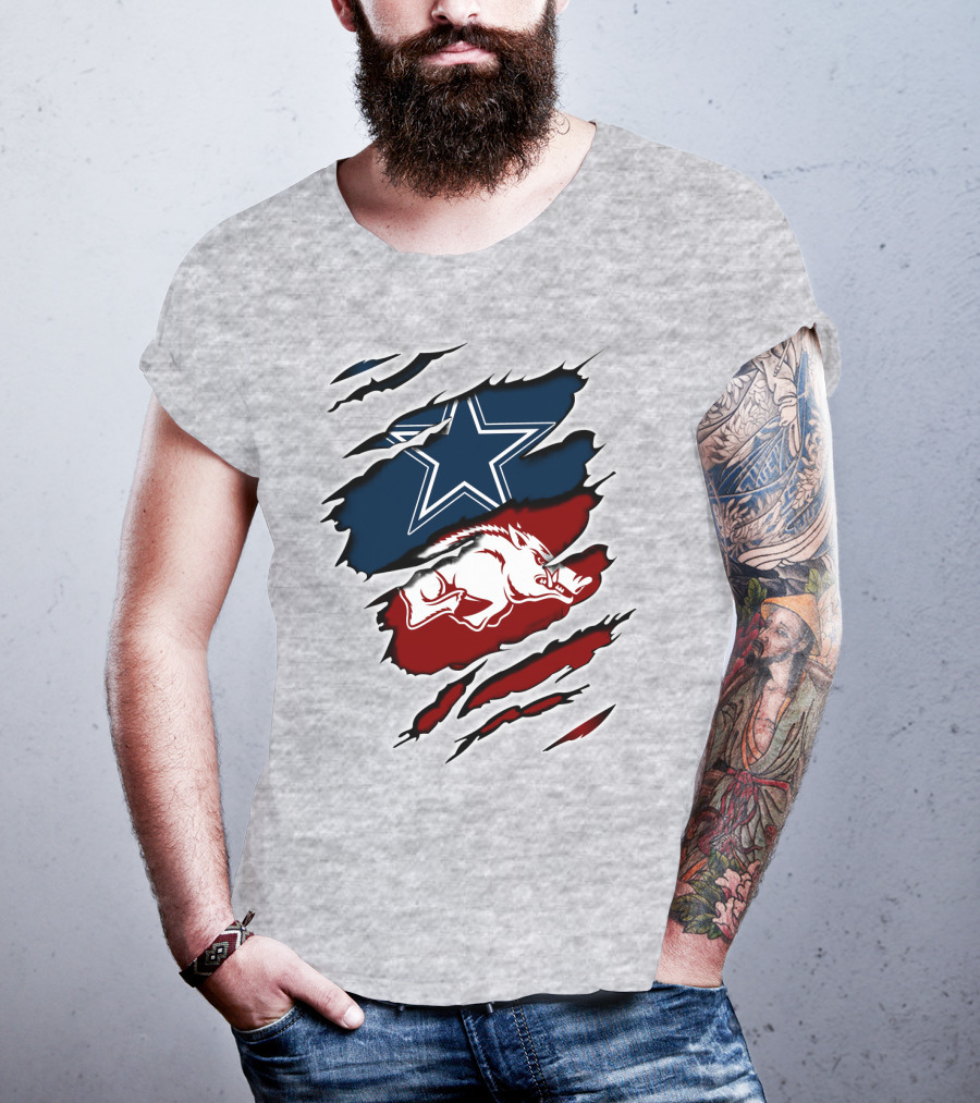 Cowboys Razorback Arkansas Team Spirit T-Shirt