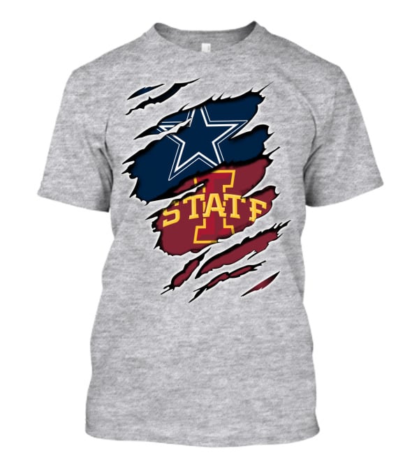 Dallas Cowboys Iowa State Cyclones Tearaway Combo T-Shirt