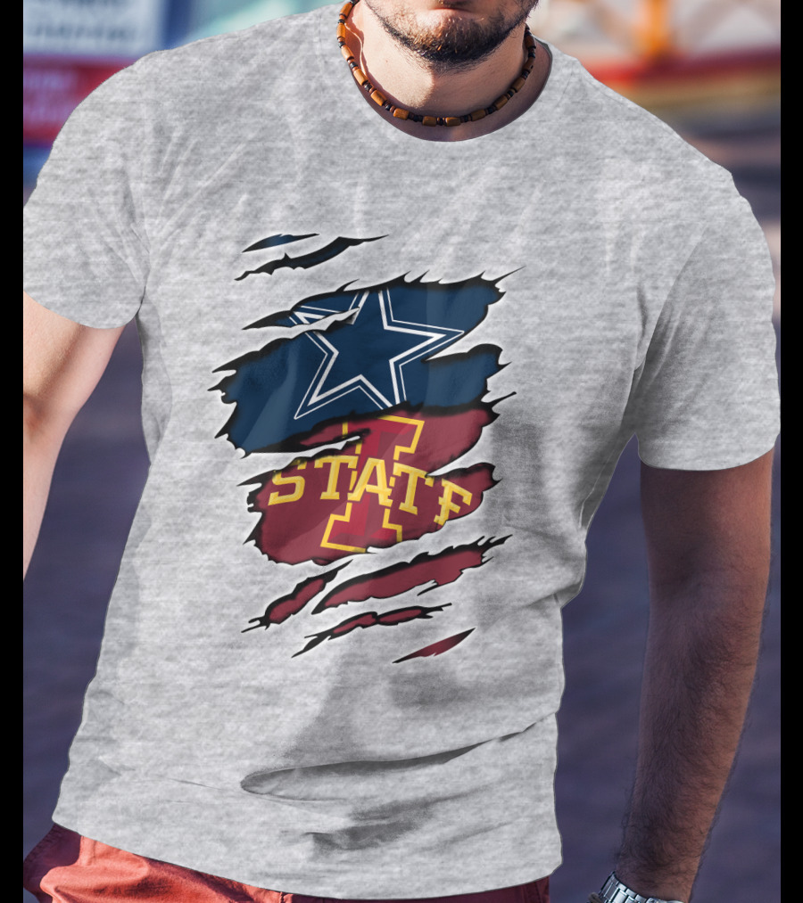 Dallas Cowboys Iowa State Cyclones Tearaway Combo T-Shirt