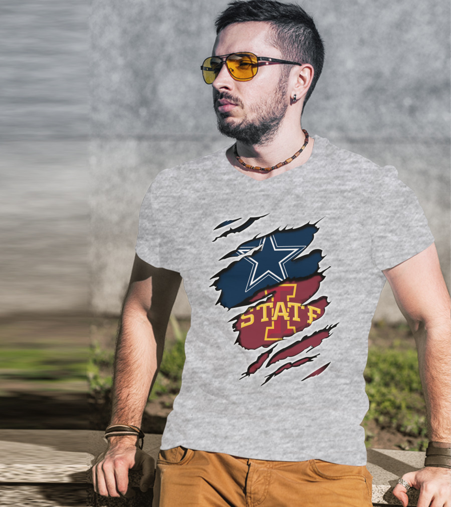 Dallas Cowboys Iowa State Cyclones Tearaway Combo T-Shirt