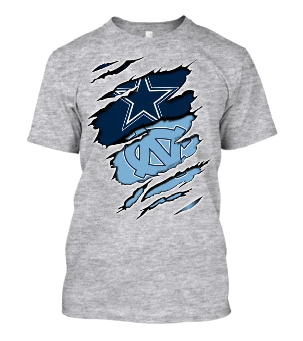 Cowboys Star Tarheels Claw Rip Fusion T-Shirt