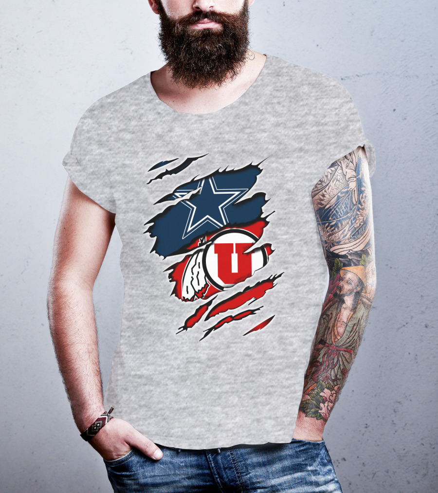 Dallas Cowboys Utah Utes Football Fan T-Shirt