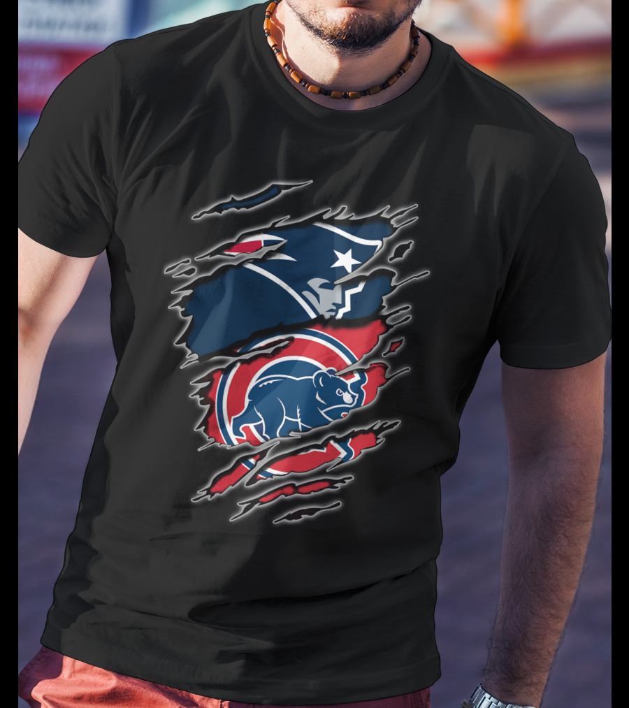 Patriots Cubs Dual Team Spirit Combination T-Shirt
