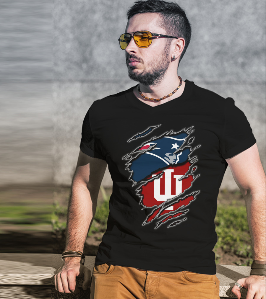 New England Patriots Indiana Hoosiers Mashup T-Shirt
