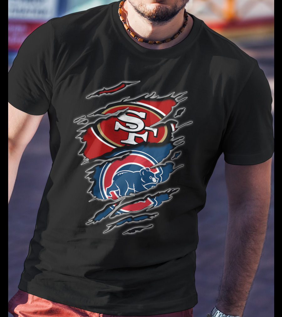 49ers Cubs Sf And Chicago Logos T-Shirt