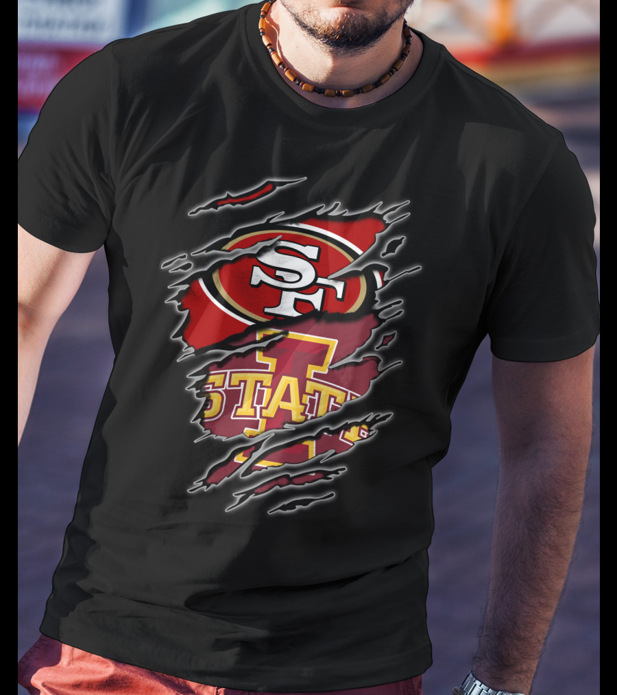 Sf 49ers Iowa State Cyclones Combination T-Shirt