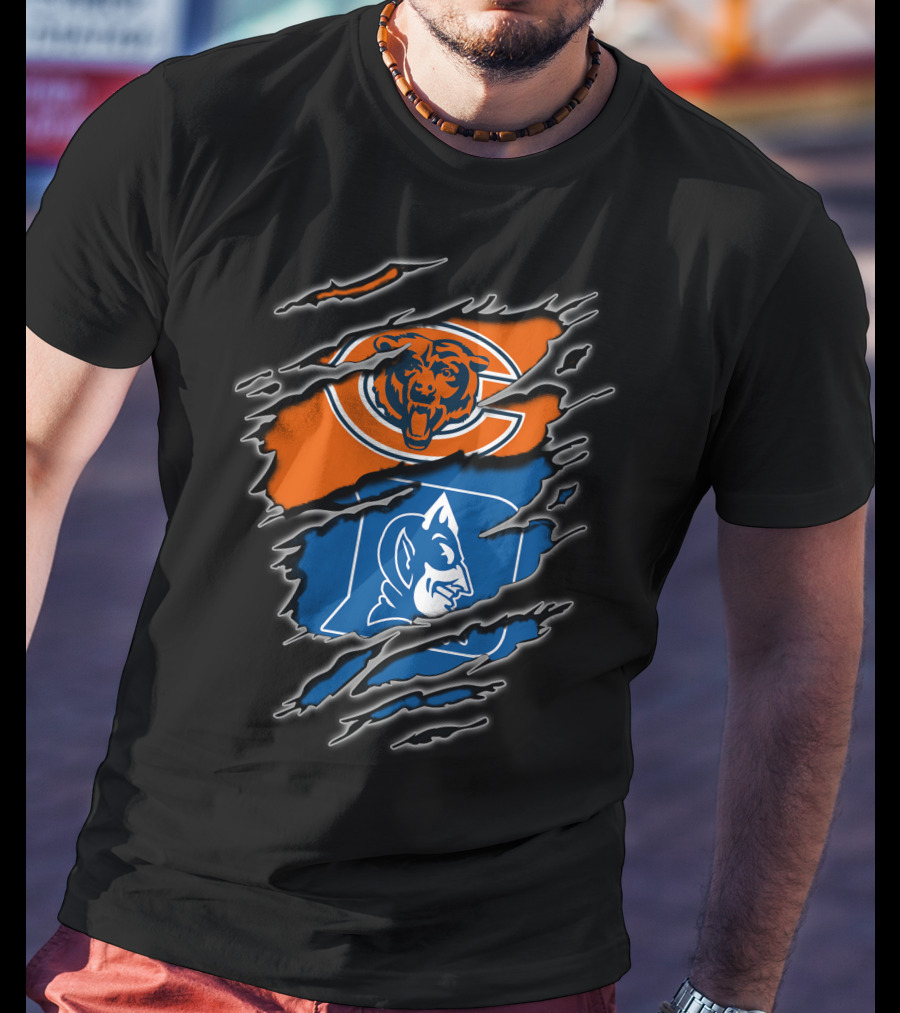 Chicago Bears Duke Blue Devils Fan Merchandise T-Shirt