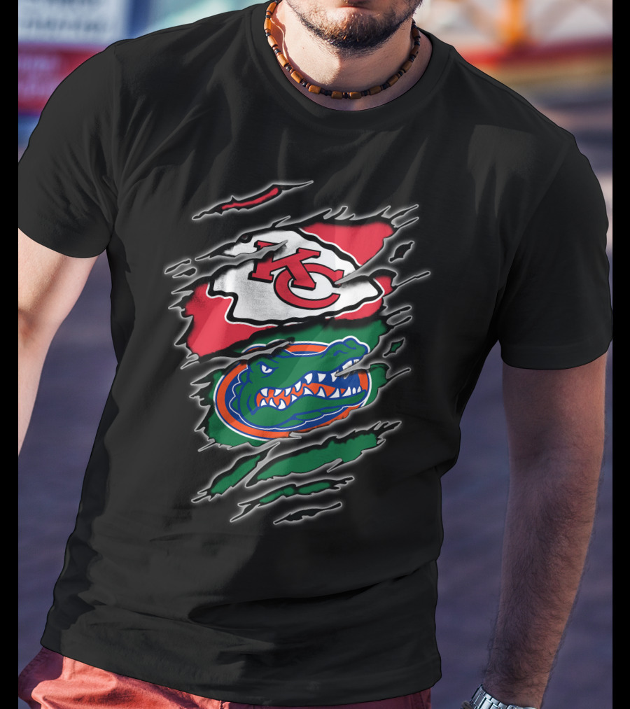 Kansas City Chiefs Florida Gators Integration T-Shirt