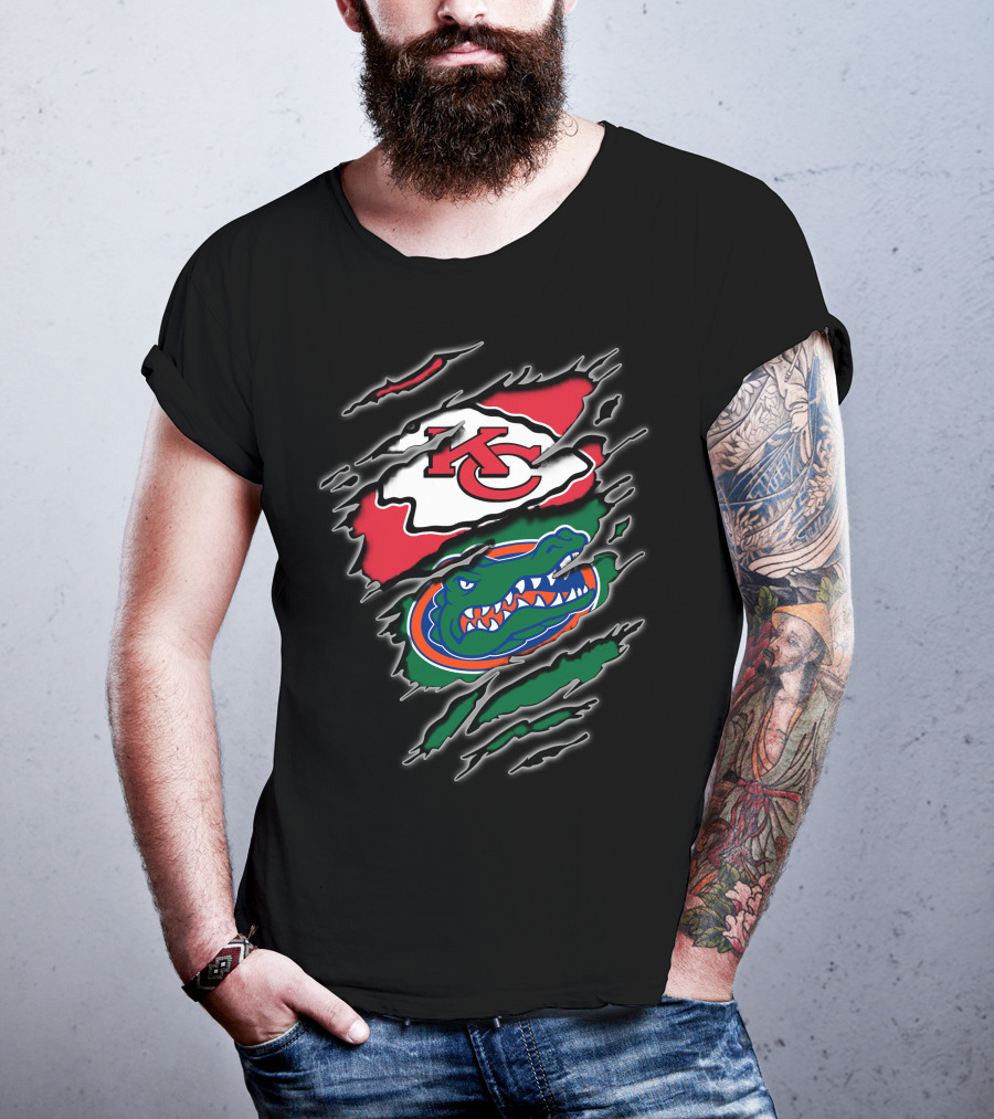 Kansas City Chiefs Florida Gators Integration T-Shirt