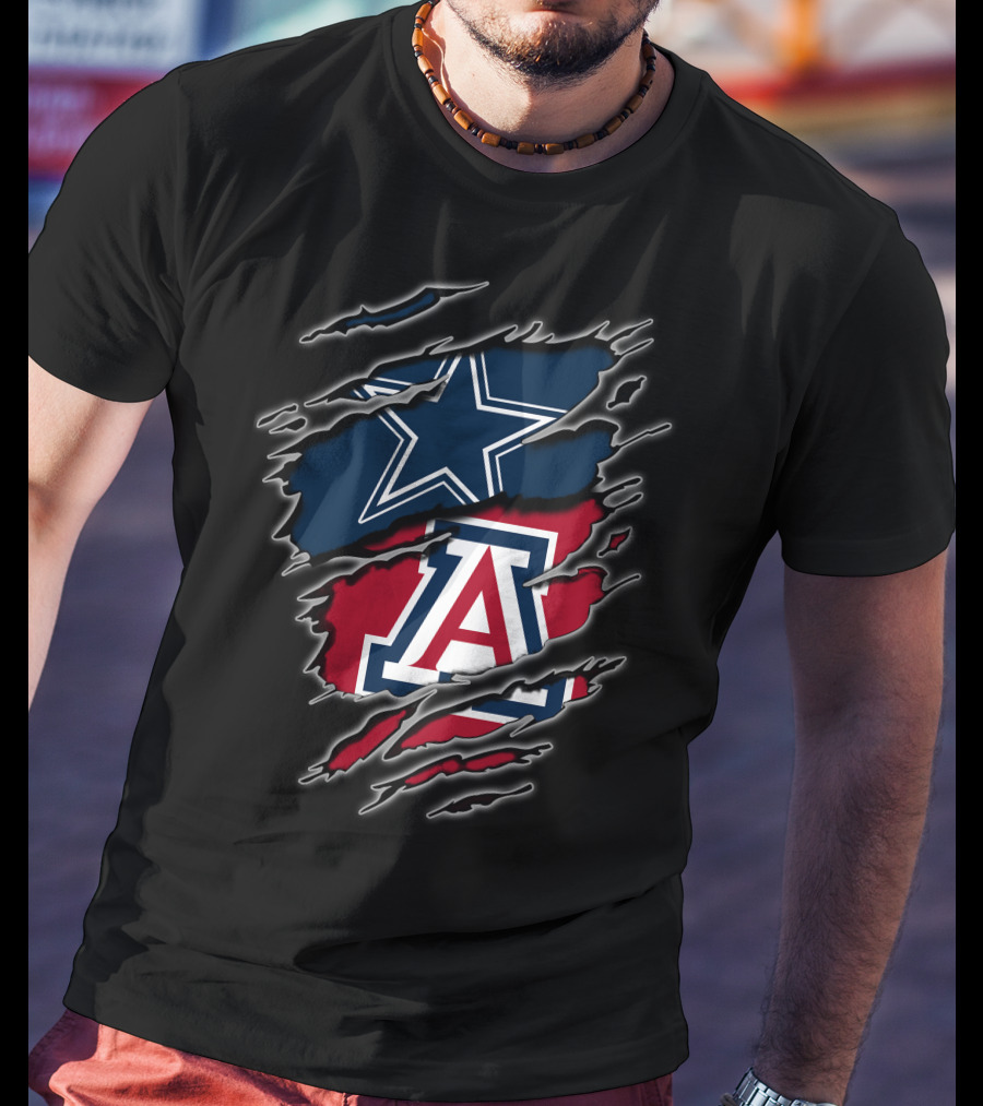 Dallas Cowboys Arizona Wildcats Rip T-Shirt