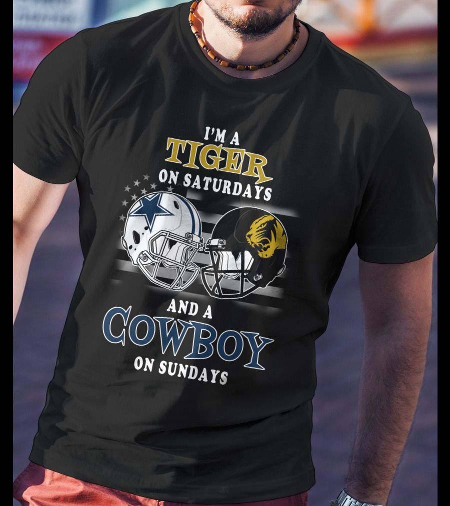 I'm A Tiger On Saturdays And A Cowboy On Sundays T-Shirt