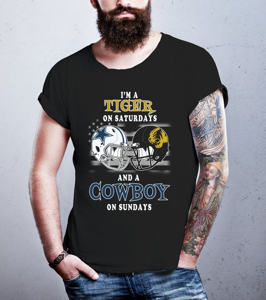 I'm A Tiger On Saturdays And A Cowboy On Sundays T-Shirt