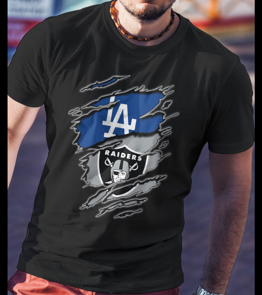 La Dodgers Raiders Fan Pride T-Shirt