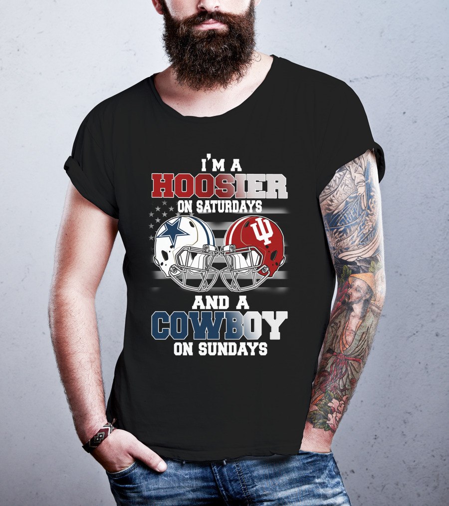 I'm A Hoosier On Saturdays And A Cowboy On Sundays T-Shirt