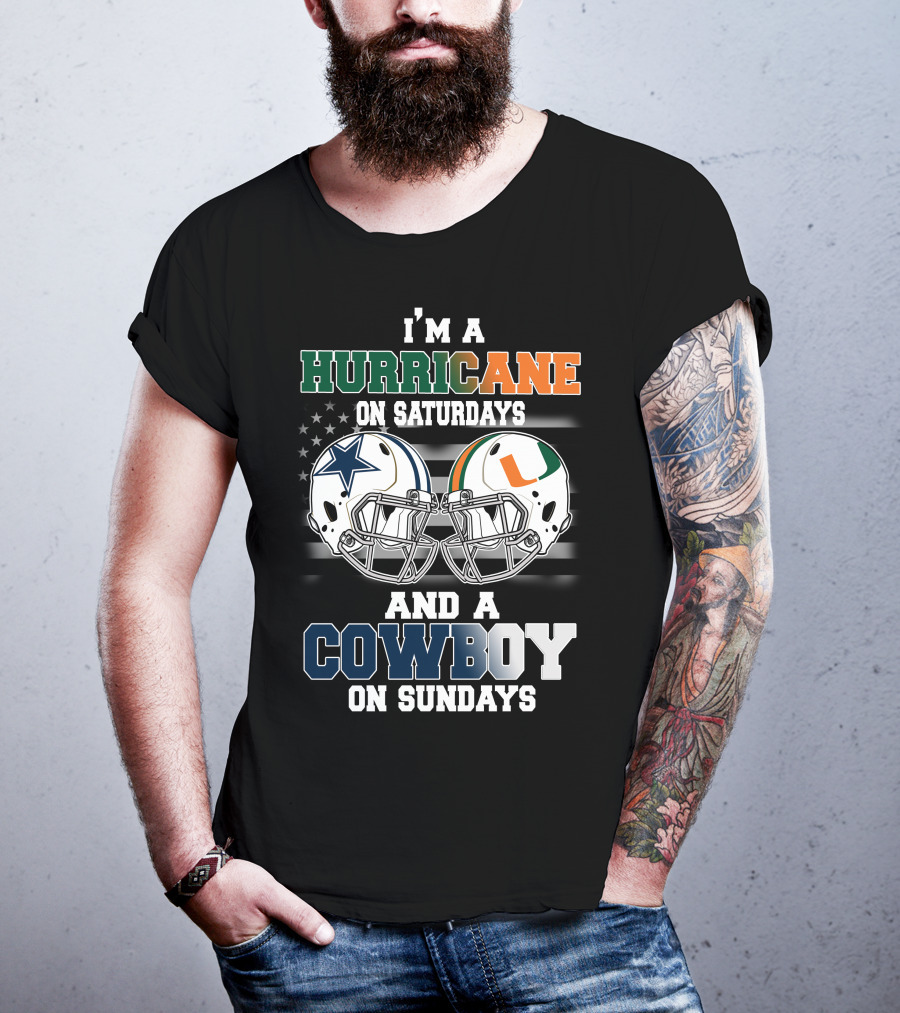 I'm A Hurricane On Saturdays And A Cowboy On Sundays T-Shirt