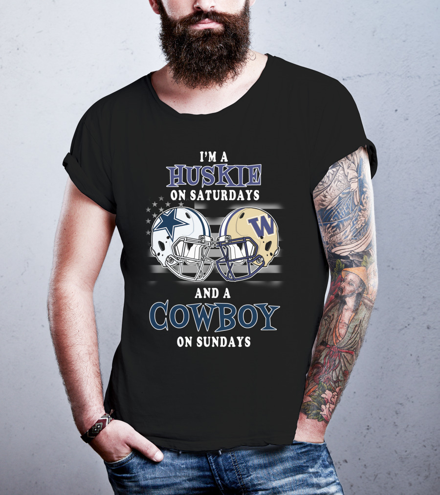 I'm A Husky On Saturdays And A Cowboy On Sundays T-Shirt