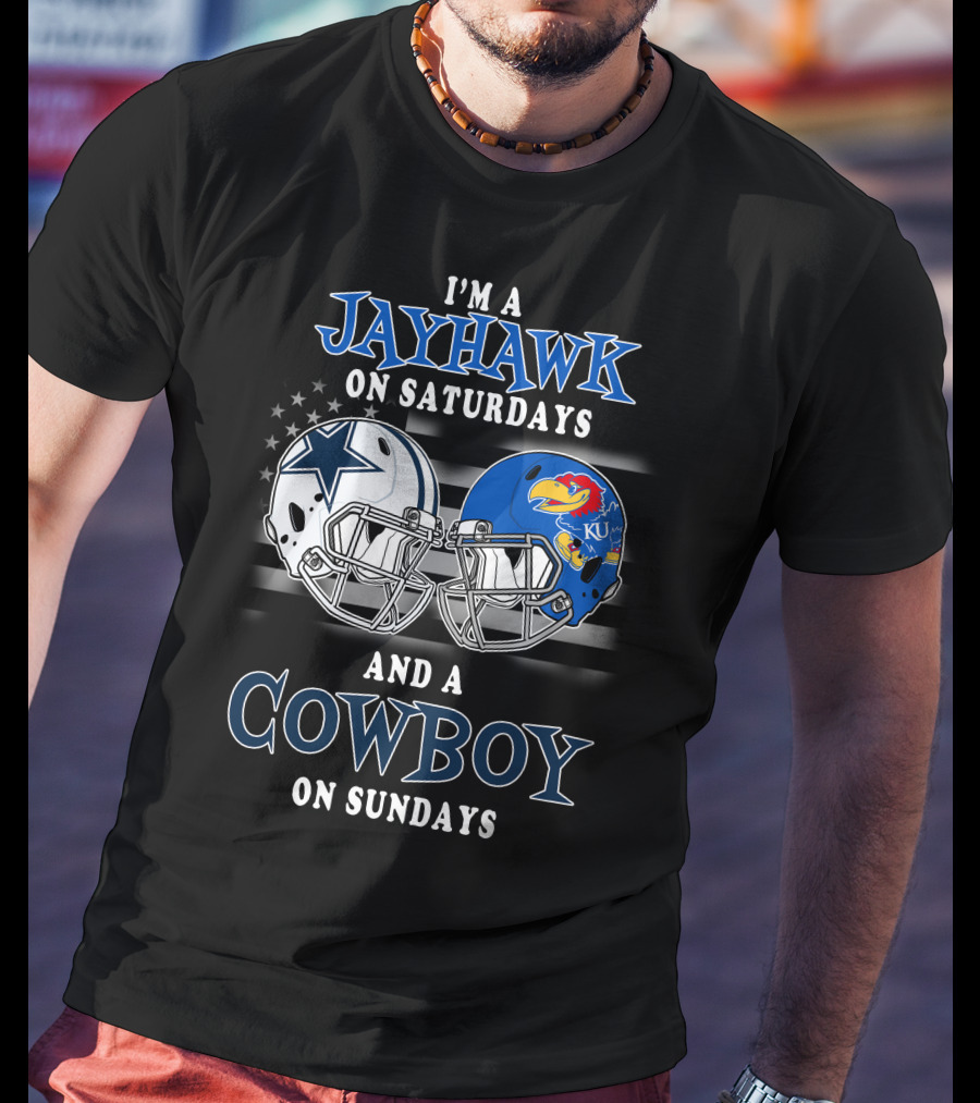 I'm A Jayhawk On Saturdays And A Cowboy On Sundays T-Shirt