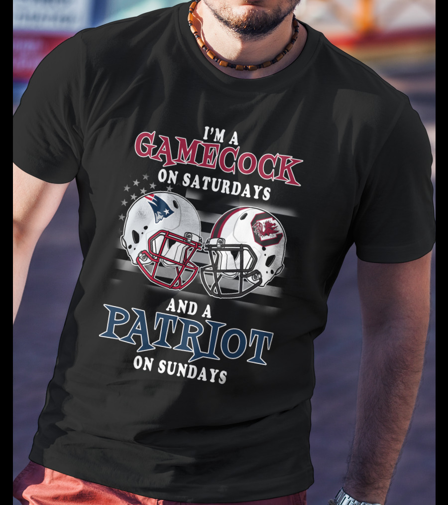 I'm A Gamecock On Saturdays And A Patriot On Sundays T-Shirt