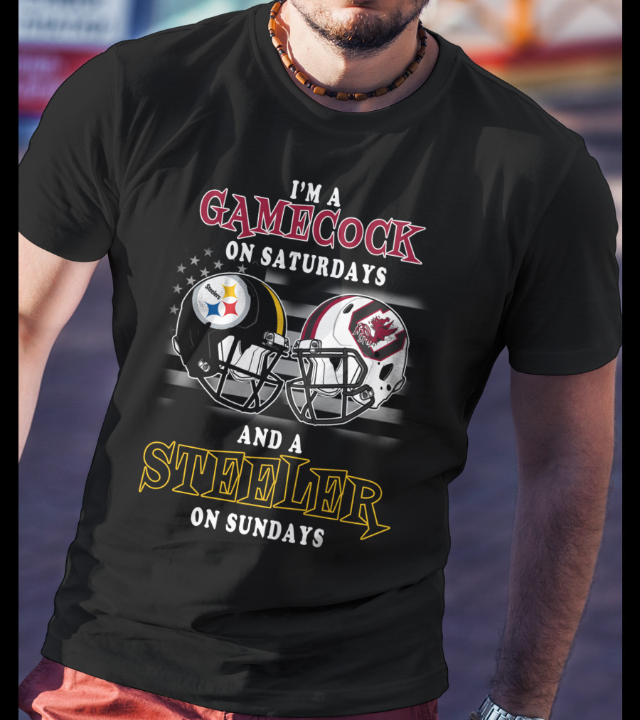 I'm A Gamecock On Saturdays And A Steeler On Sundays T-Shirt