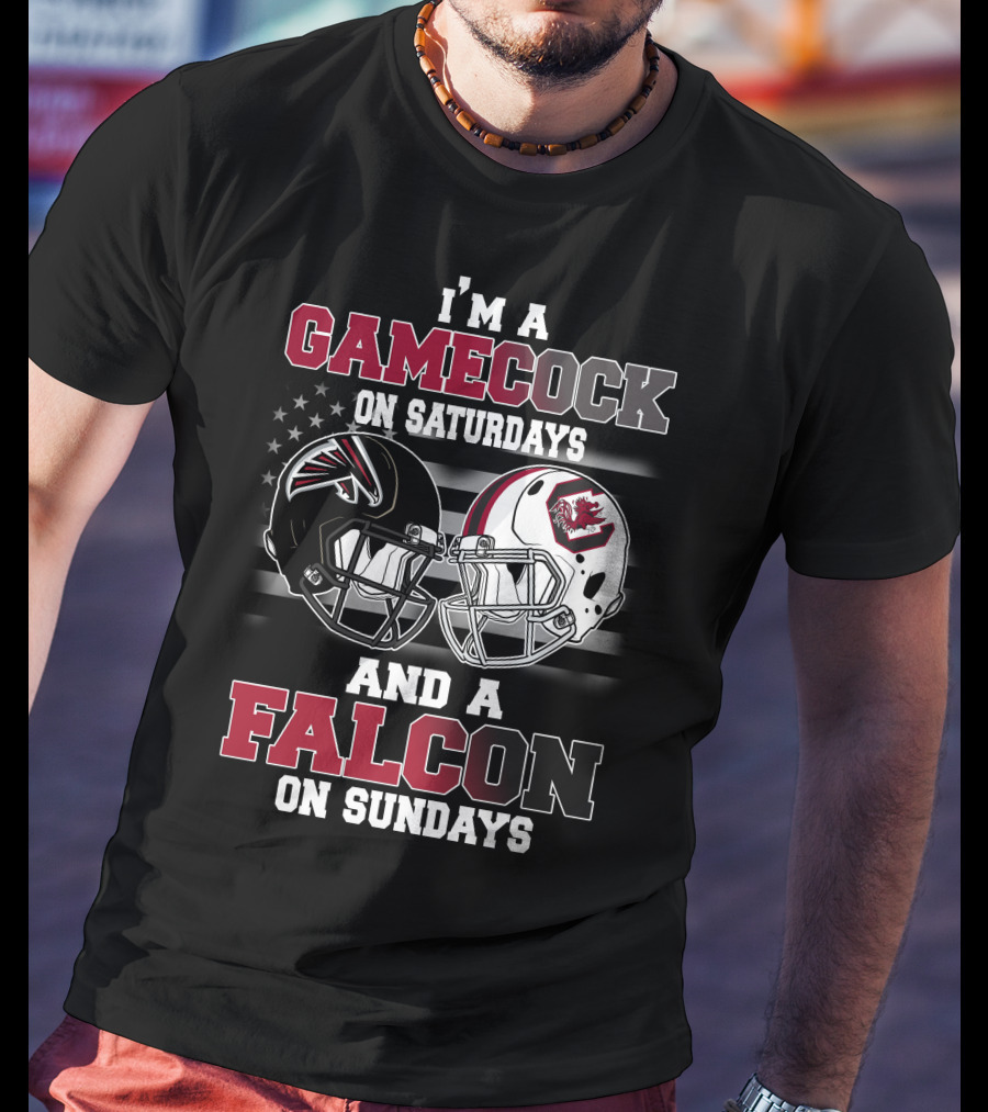 I'm A Gamecock On Saturdays And A Falcon On Sundays T-Shirt