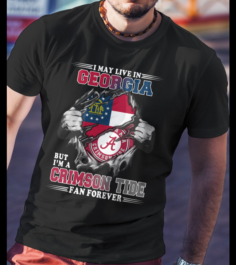 Georgia Alabama Crimson Tide Fan Forever T-Shirt